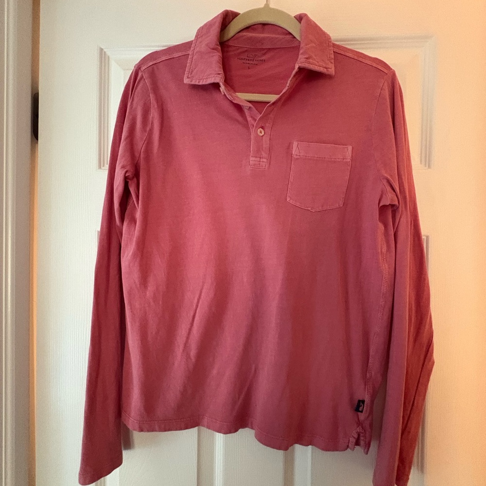 Vineyard Vines Kids Polo in Pink